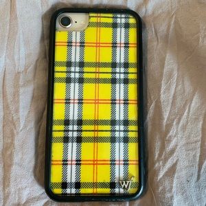 Wildflower IPhone 8/IPhone 7 Case (Yellow Plaid)